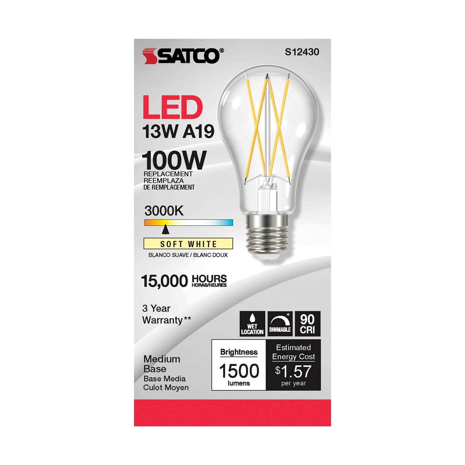 Satco A19 LED Bulb - Image 4