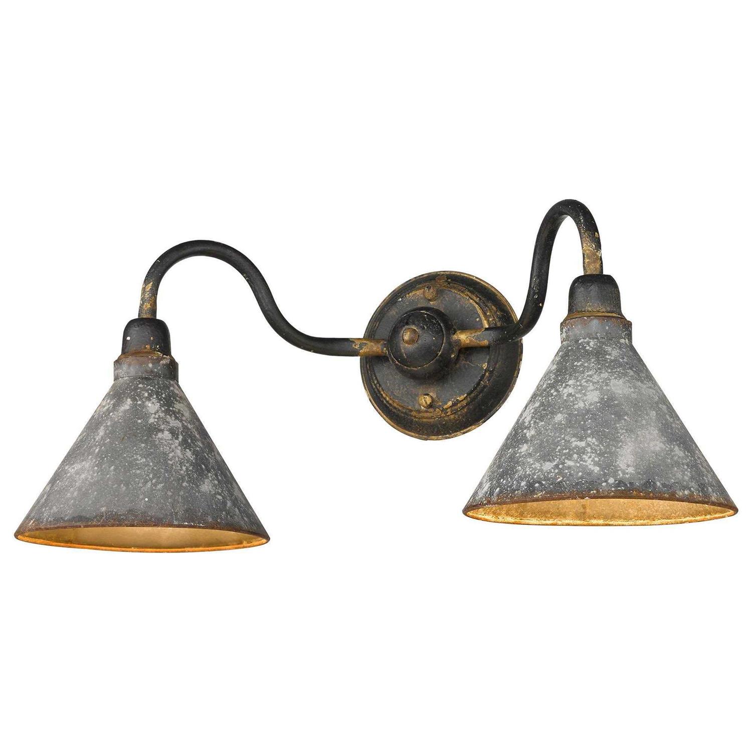 Golden Lighting Jasper 2 Light Bath Vanity 0877-BA2 ABI-GV - Image 4