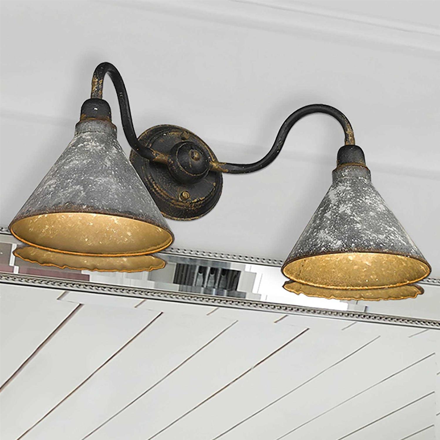 Golden Lighting Jasper 2 Light Bath Vanity 0877-BA2 ABI-GV - Image 5