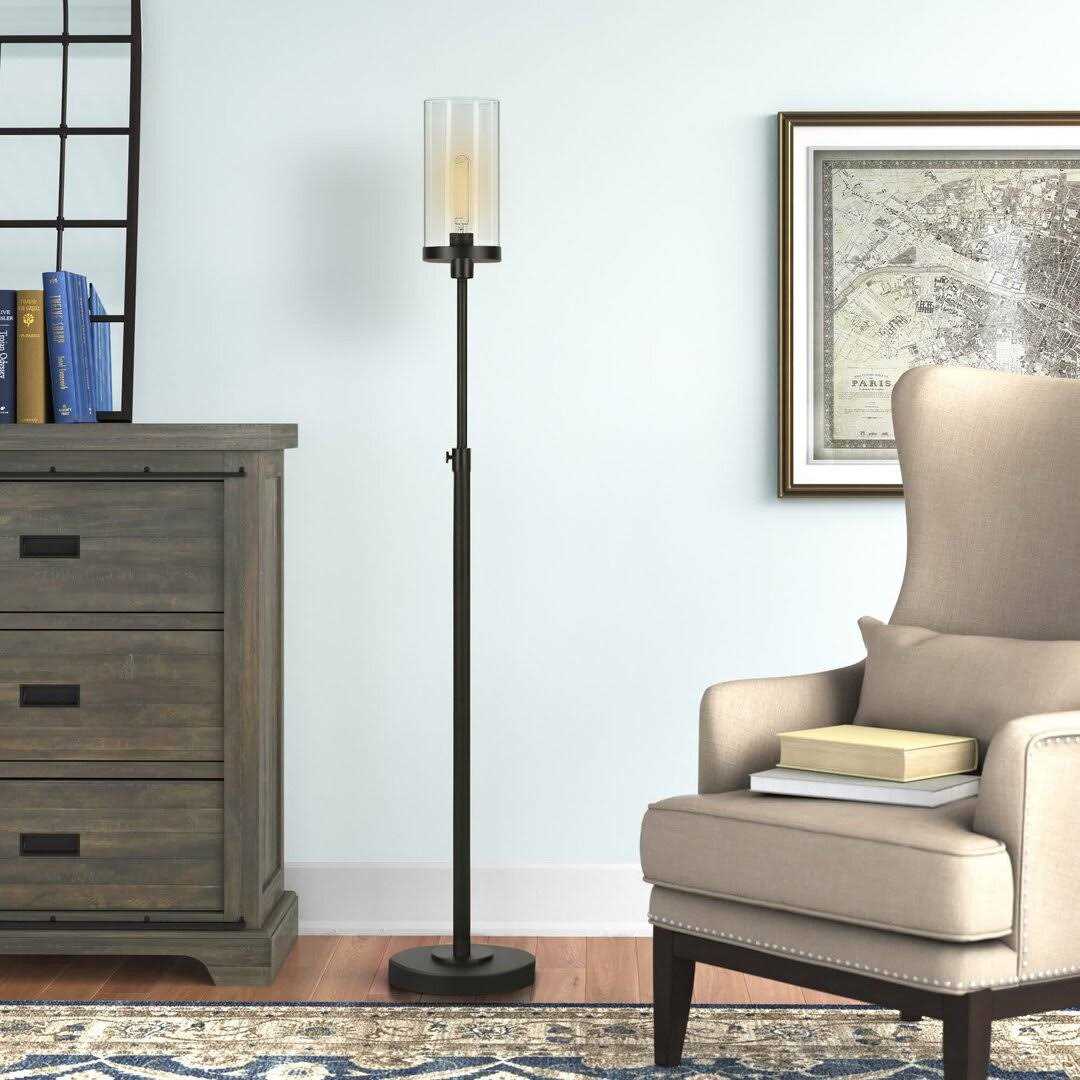 Lacour 54.5 Torchiere Floor Lamp Three Posts Base Finish - Image 3