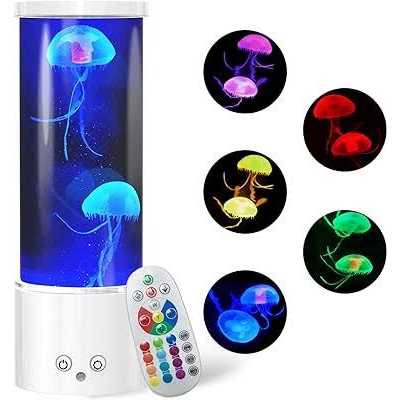 Jellyfish Lamp with Color Changing Mood Light Round Led Jellyfish Lava Lamp with Remote - Image 3