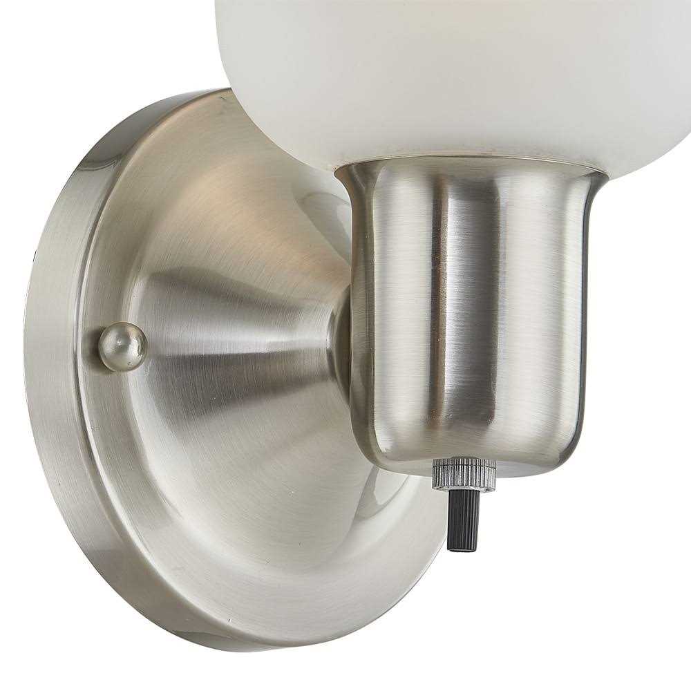 Portfolio 4.52-in W 1-Light Brushed Nickel Wall Sconce FB18-070C - Image 5