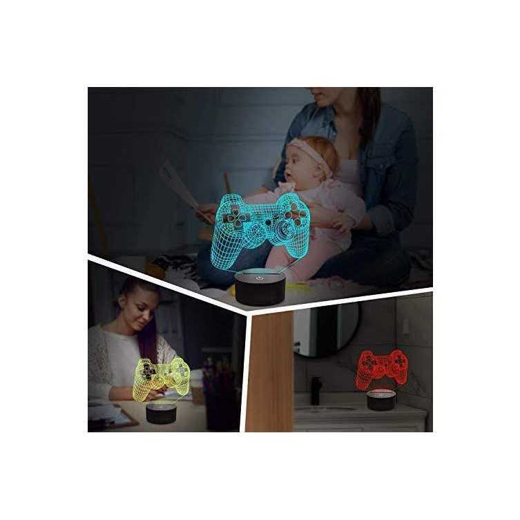 Lampeez 3D gamepad lamp game console Night Light 3D Illusion lamp for Kids - Image 4