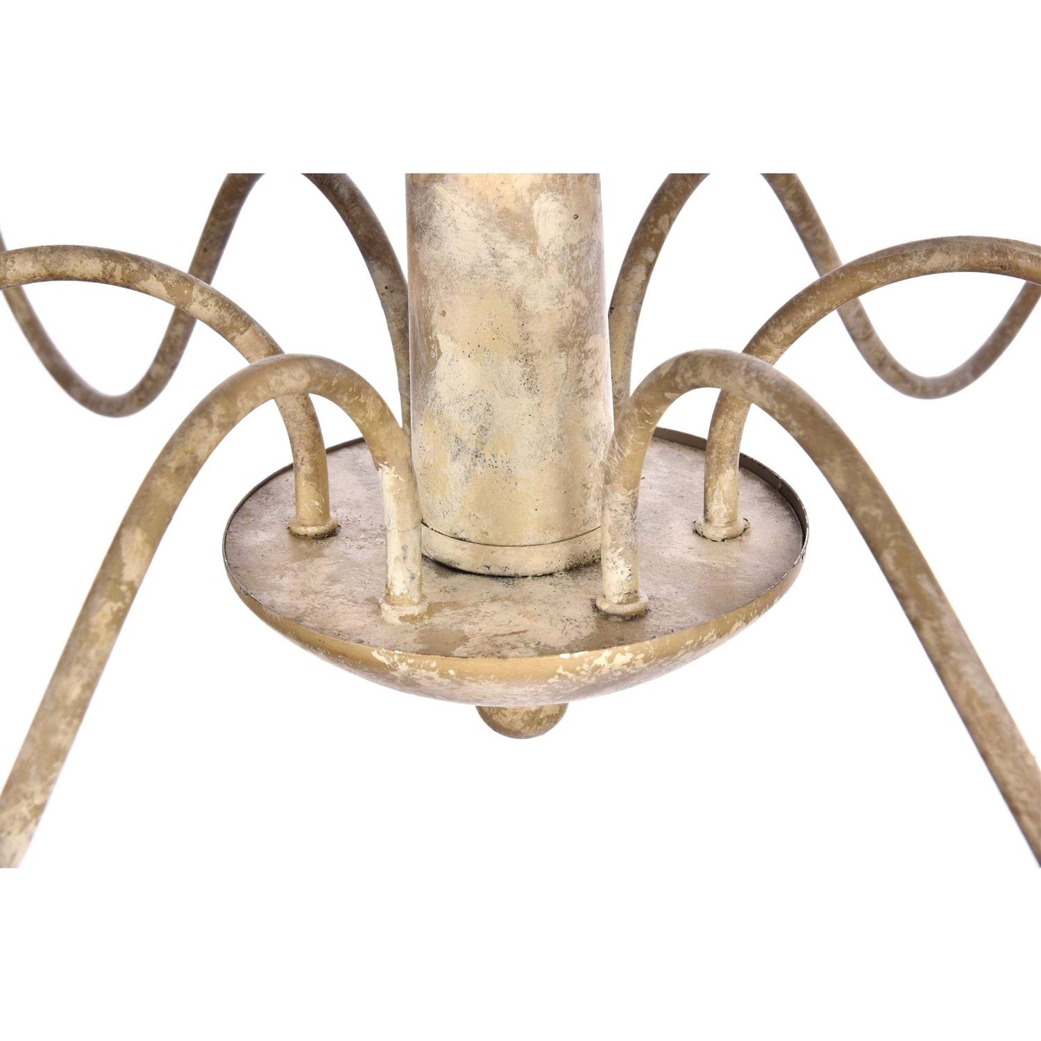 Elegant Lighting Merritt 6-Light Chandelier in Weathered Dove LD6007D35WD - Image 3