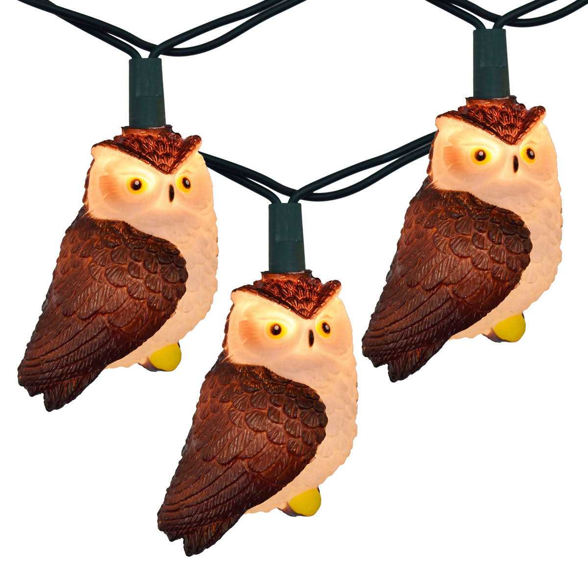Kurt Adler 10-Light Brown Owl Light Set - Image 3
