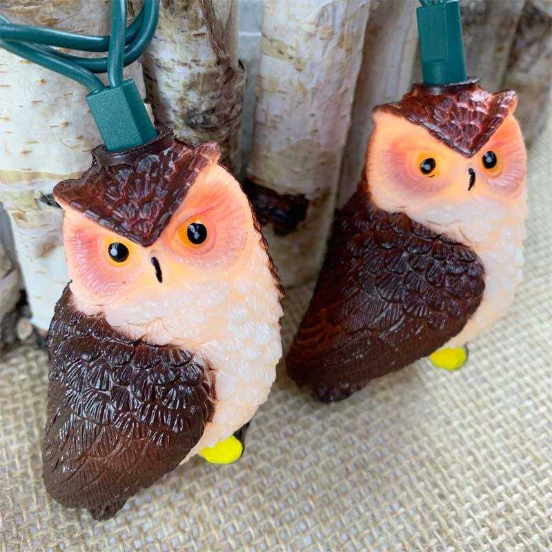 Kurt Adler 10-Light Brown Owl Light Set - Image 5