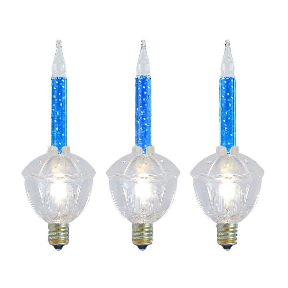 Novelty Lights 3 Light Traditional Christmas Bubble Light Replacement Pack