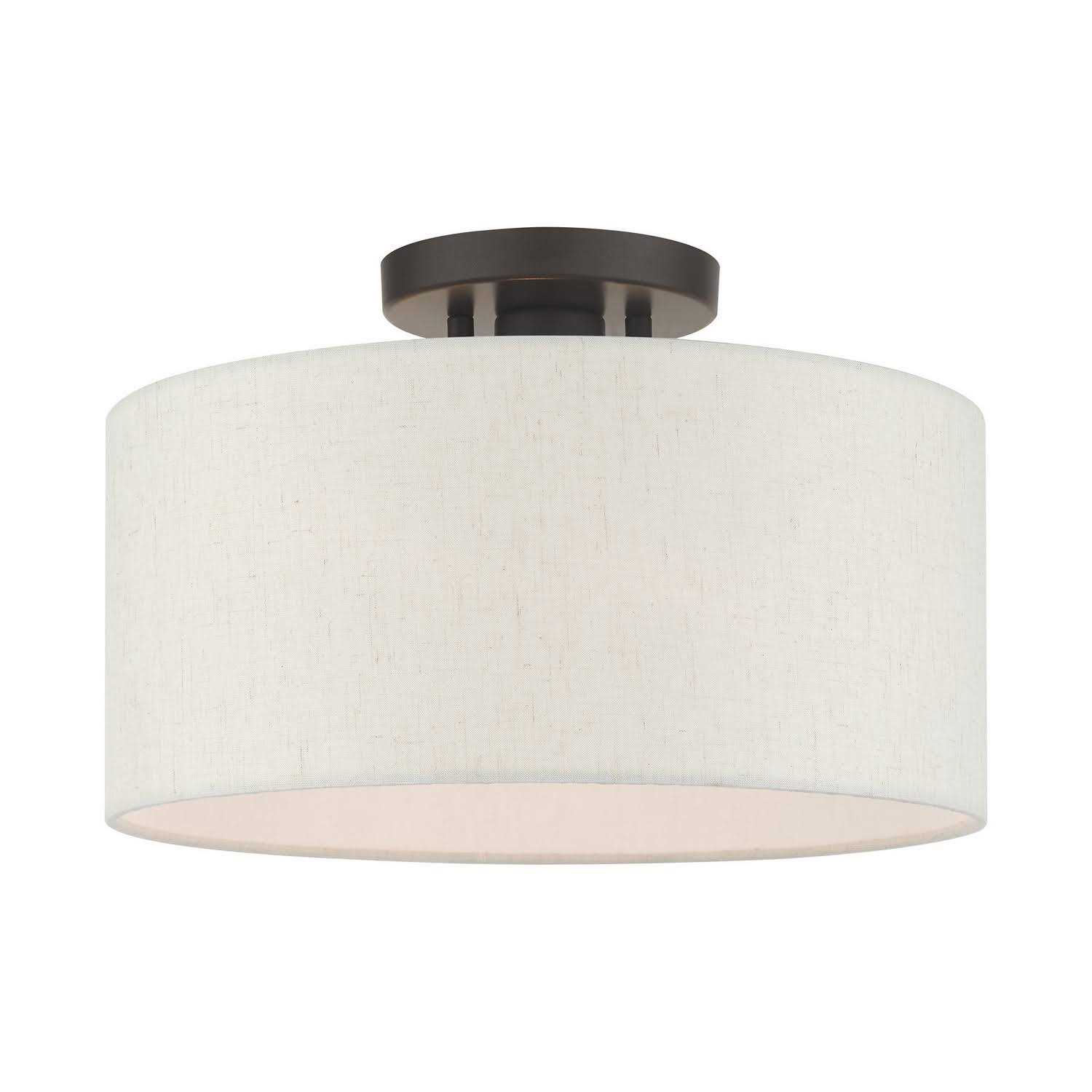 Livex Lighting Meadow 1 Light Semi Flush Mount 49809
