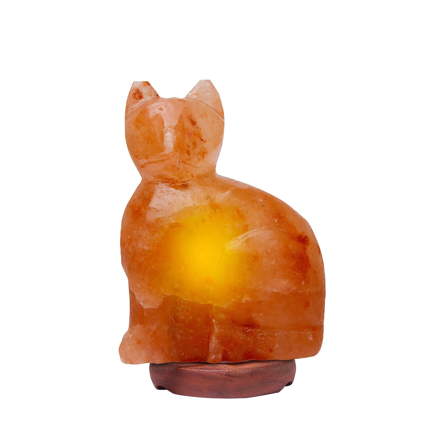 Himalayan Rock Salt Cat Lamp