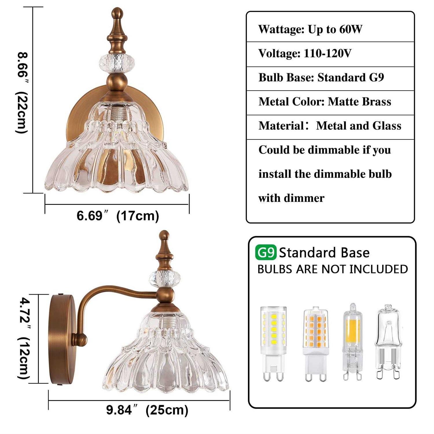 HDDFL Bathroom Light Fixture Over Mirror Vanity Lighting Fixtures Modern Wall Sconces Wall Lights for Bedroom Bathroom Hallway Living Room Decor - Image 3
