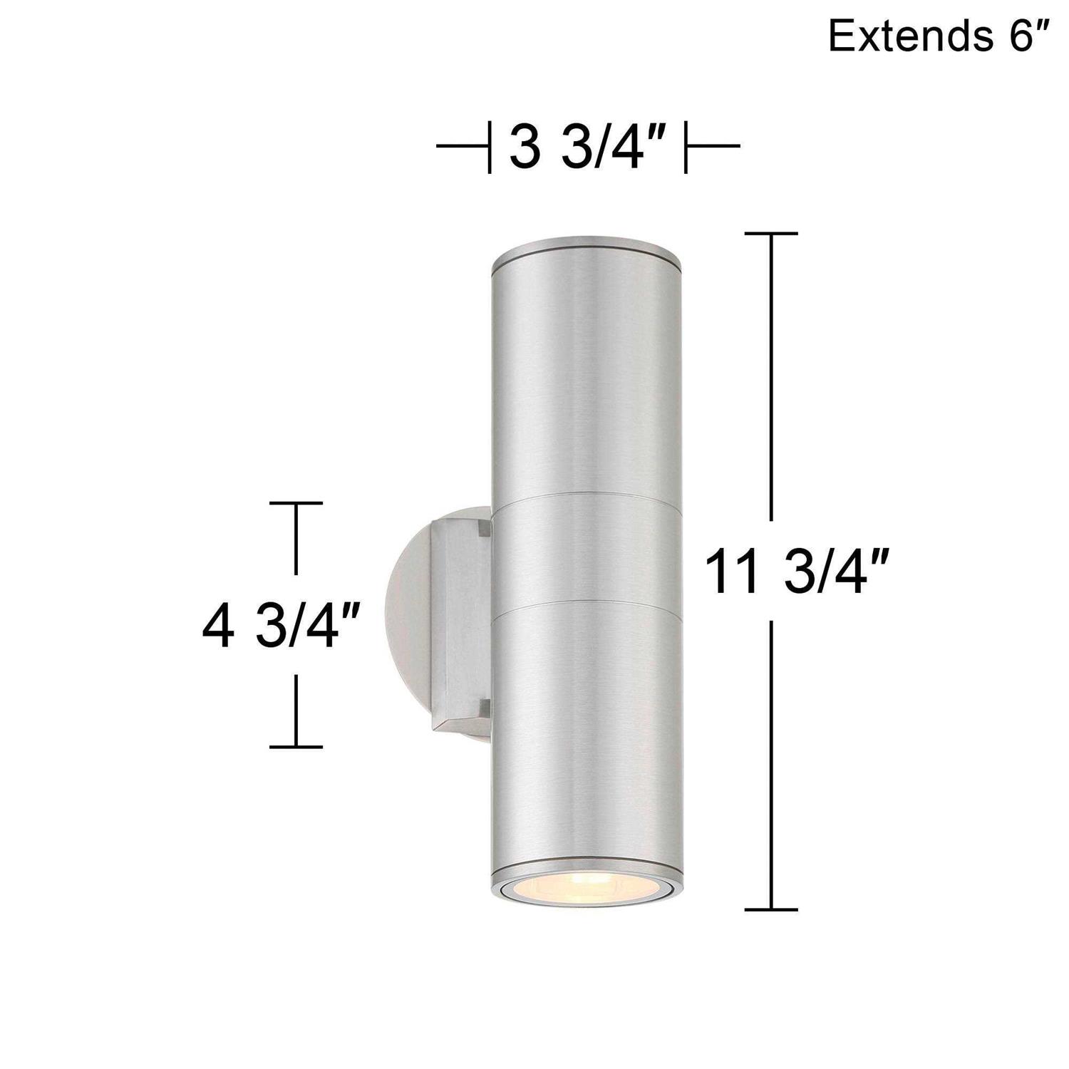 Possini Euro Design Ellis Modern Sconce Outdoor Wall Light Fixture 11 3/4 Up Down Glass Exterior House Porch - Image 5