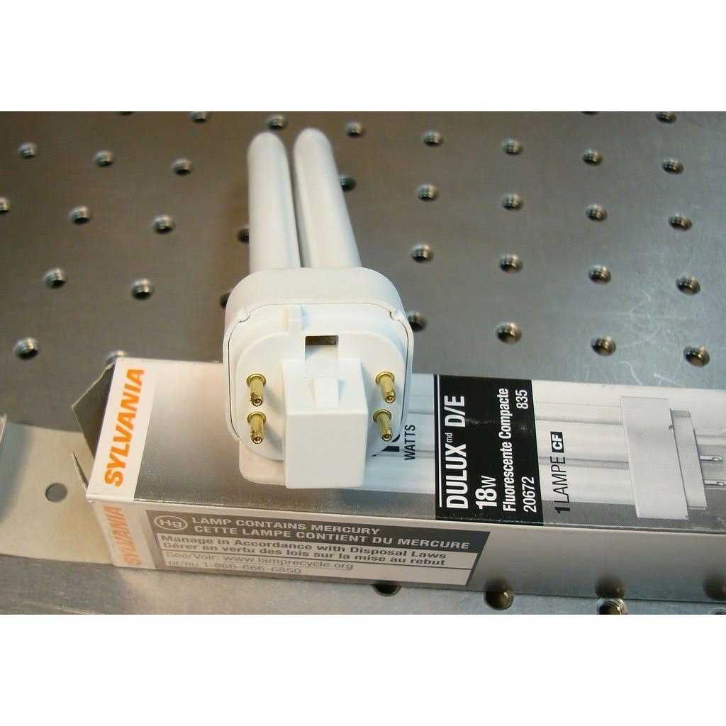 LEDVANCE Sylvania 20672 Compact Fluorescent 4 Pin Double Tube 3500K, 18-Watt, Size: 1 Count (Pack of 1), Other - Image 4