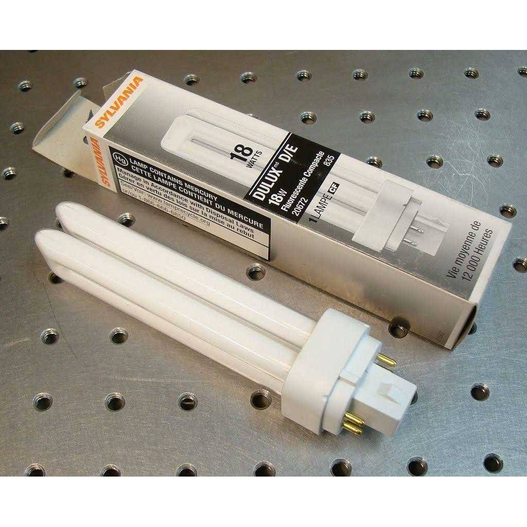 LEDVANCE Sylvania 20672 Compact Fluorescent 4 Pin Double Tube 3500K, 18-Watt, Size: 1 Count (Pack of 1), Other - Image 5