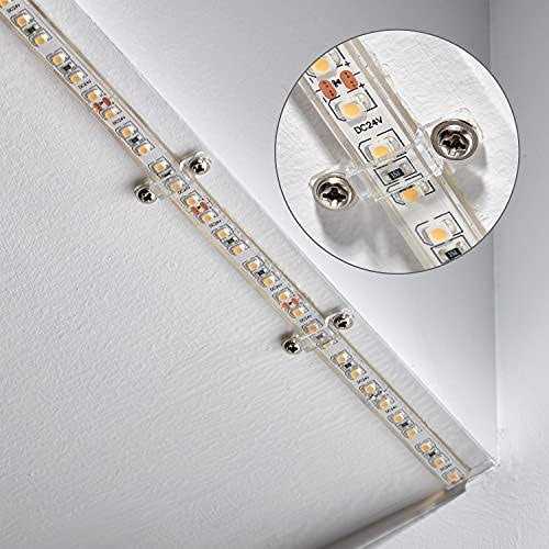 mmsd 100 pack LED strip light mounting brackets LED strip light Clips with 202 screws suit wide ip67/68 waterproof - Image 5