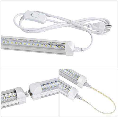 gayusan 10pack 8ft led shop light fixture,90w 10000 lumens 5000k daylight white - Image 5