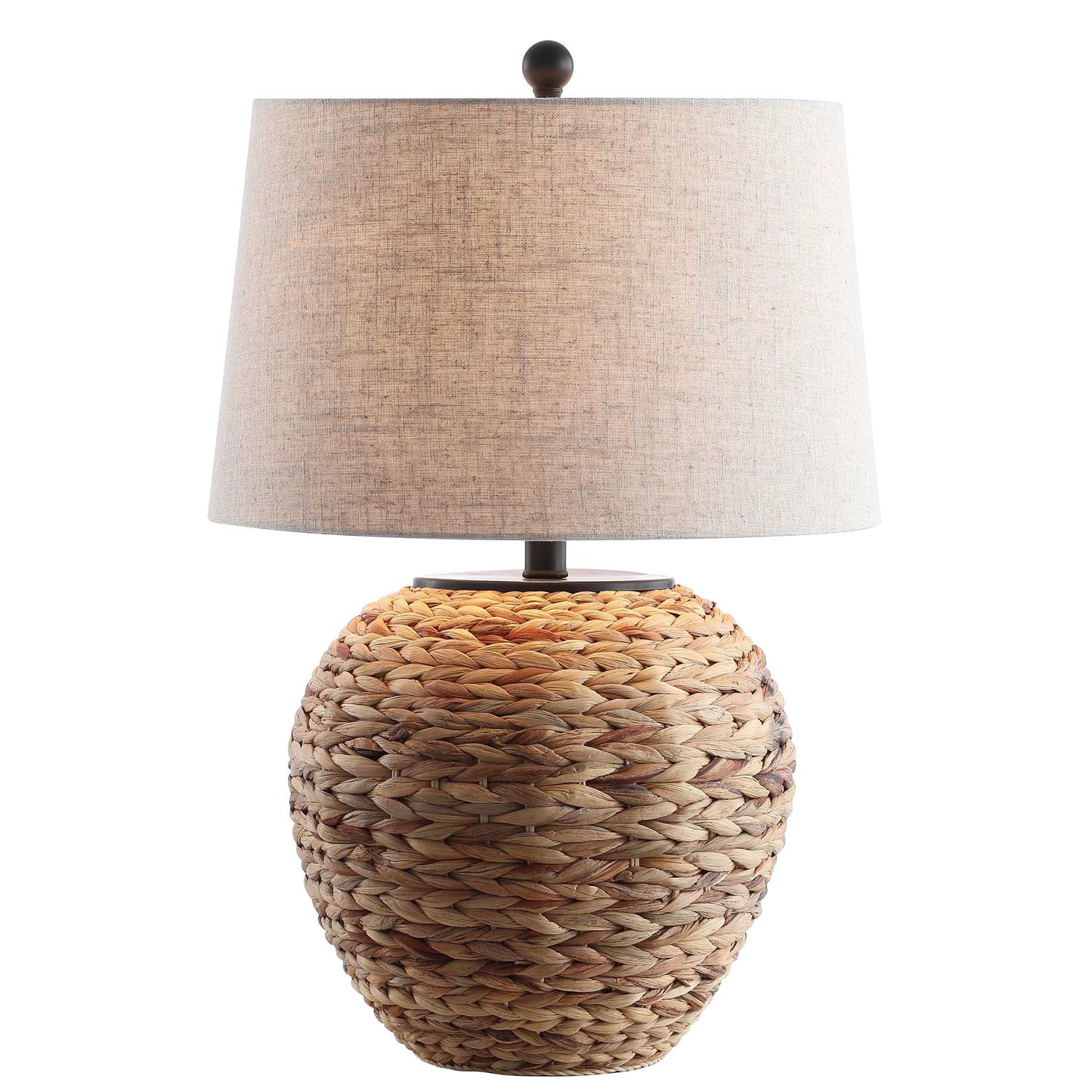 JONATHAN Y Alaro Banana Leaf Basket LED Table Lamp