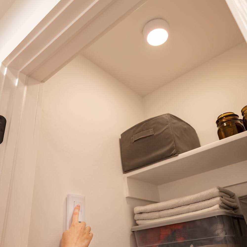 Energizer Battery-Operated LED Ceiling Fixture with Wireless Switch - Image 4