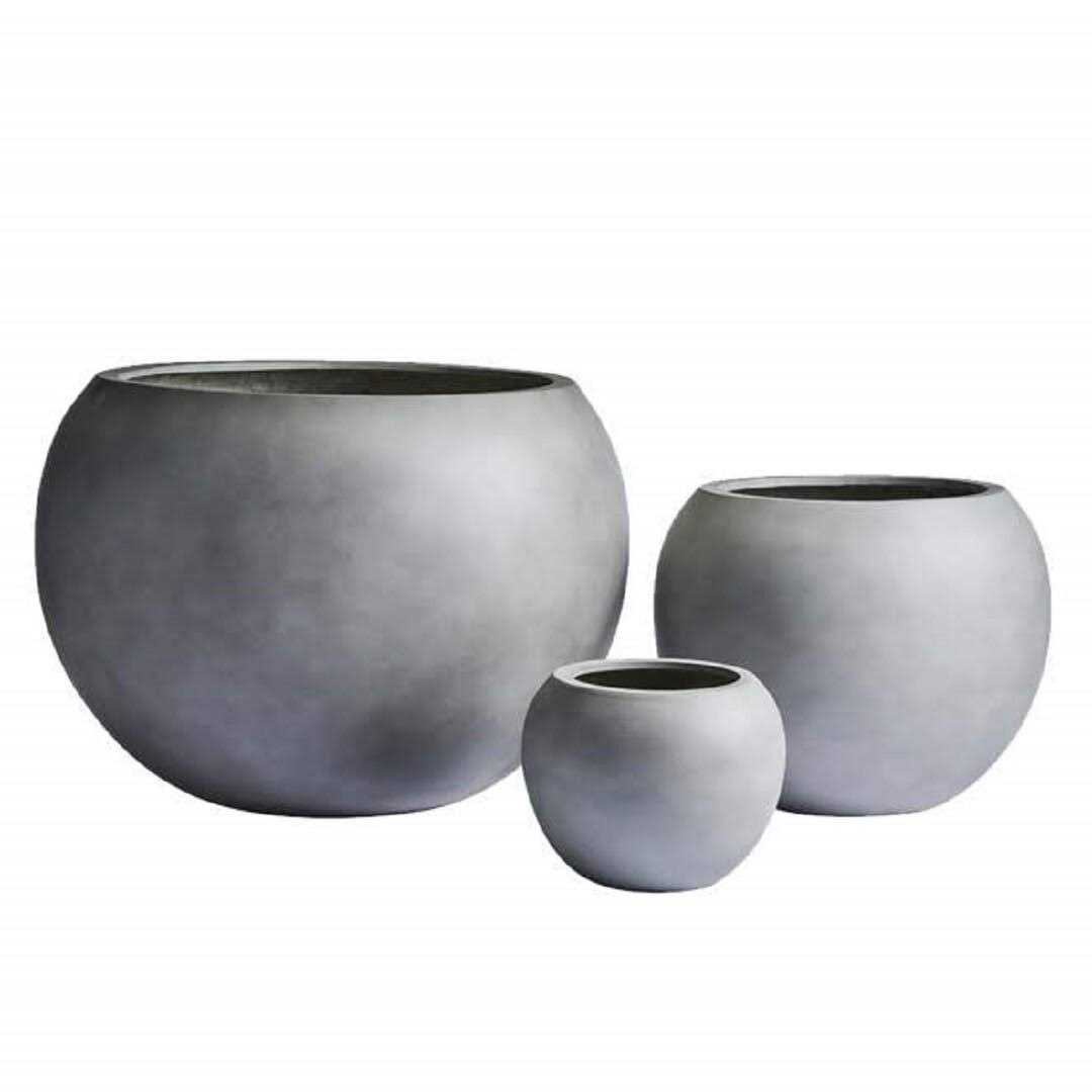 Alternative view of Dorlis Fiberstone Pot Planter Orren Ellis