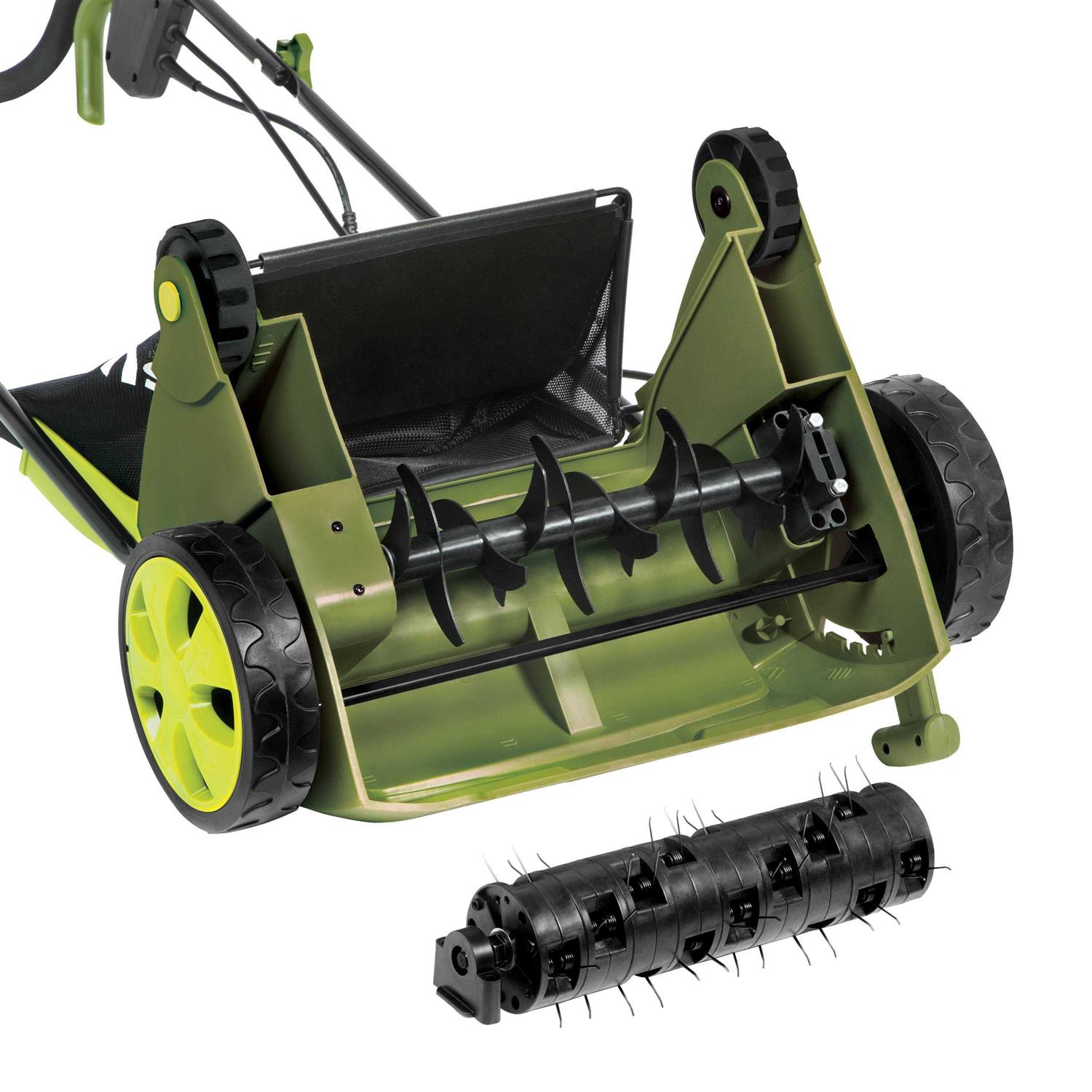 Sun Joe AJ801E Electric Lawn Dethatcher w/ Collection Bag - Image 3