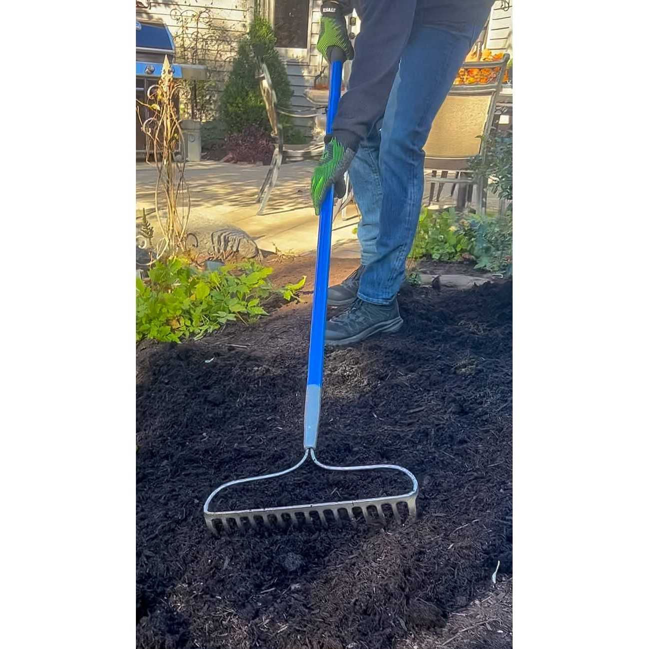 Kobalt 60-in L Fiberglass-Handle Steel Garden Rake R16AMFX-K34715 - Image 2