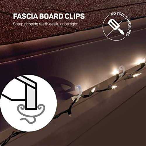 Holiday Light Clips Deck Light Clips Fascia Boards Clips, Banister Light Clips - Image 2
