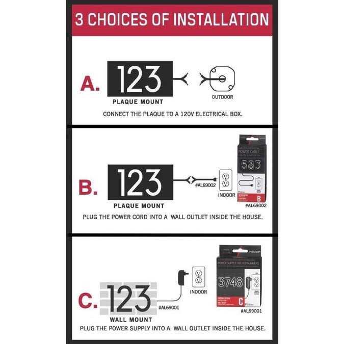 PRO-DF LED Backlit House Number - Image 2