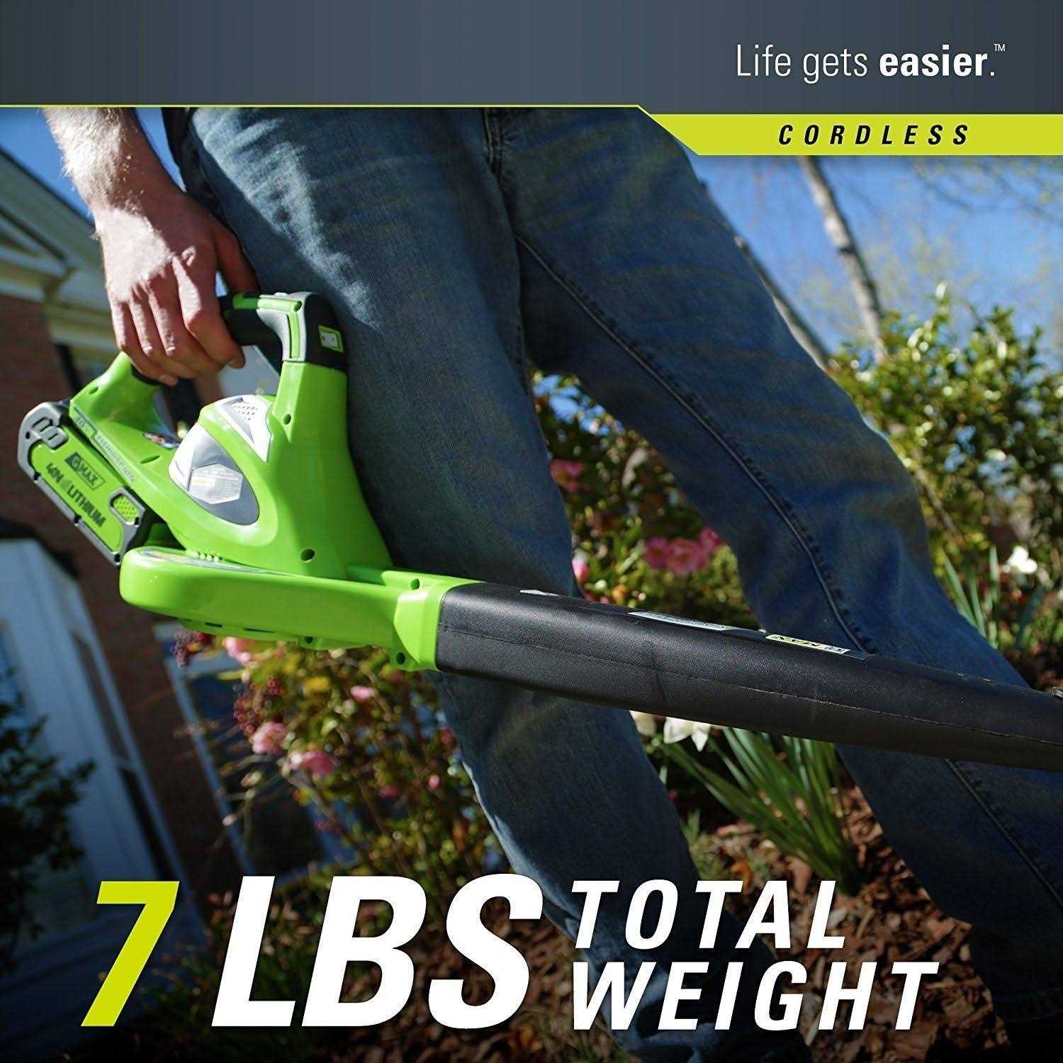 Greenworks 40V 150 MPH Variable Speed Cordless Blower - Image 2