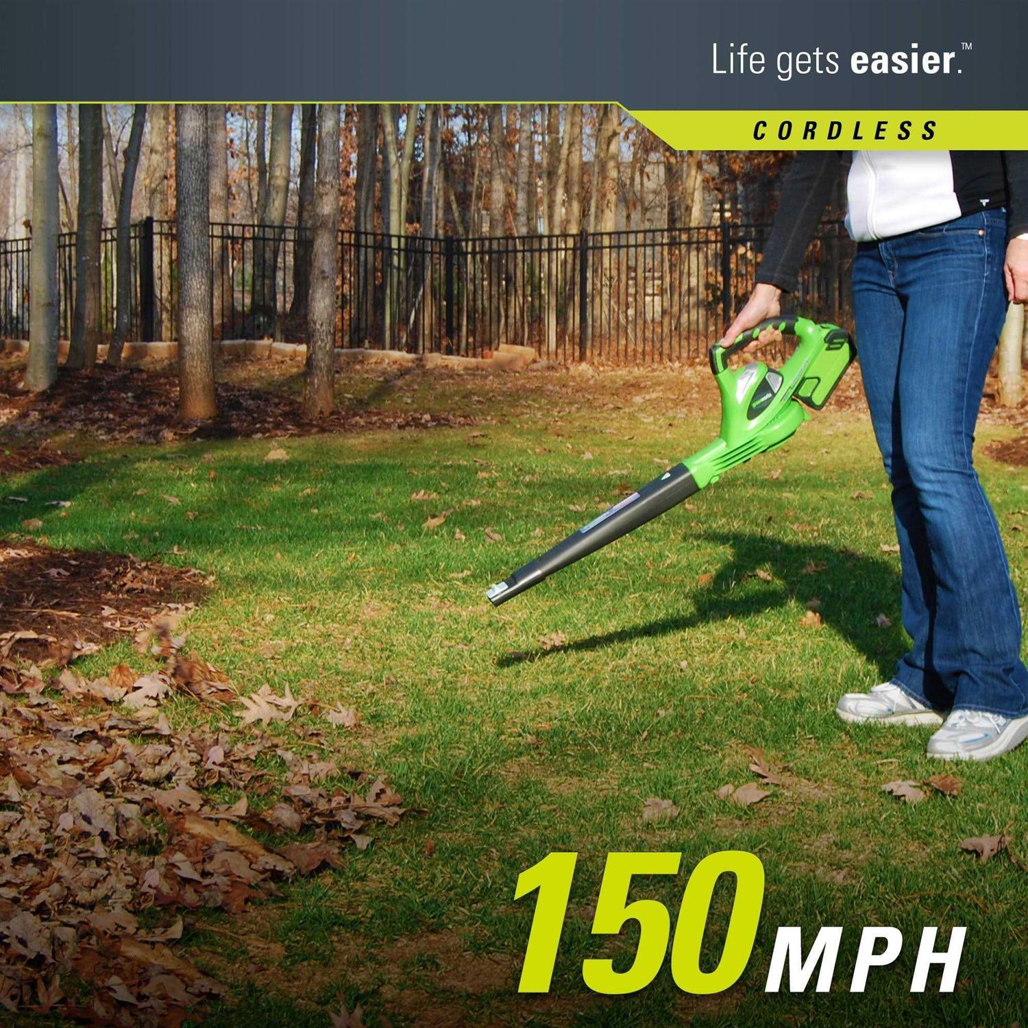 Greenworks 40V 150 MPH Variable Speed Cordless Blower - Image 4