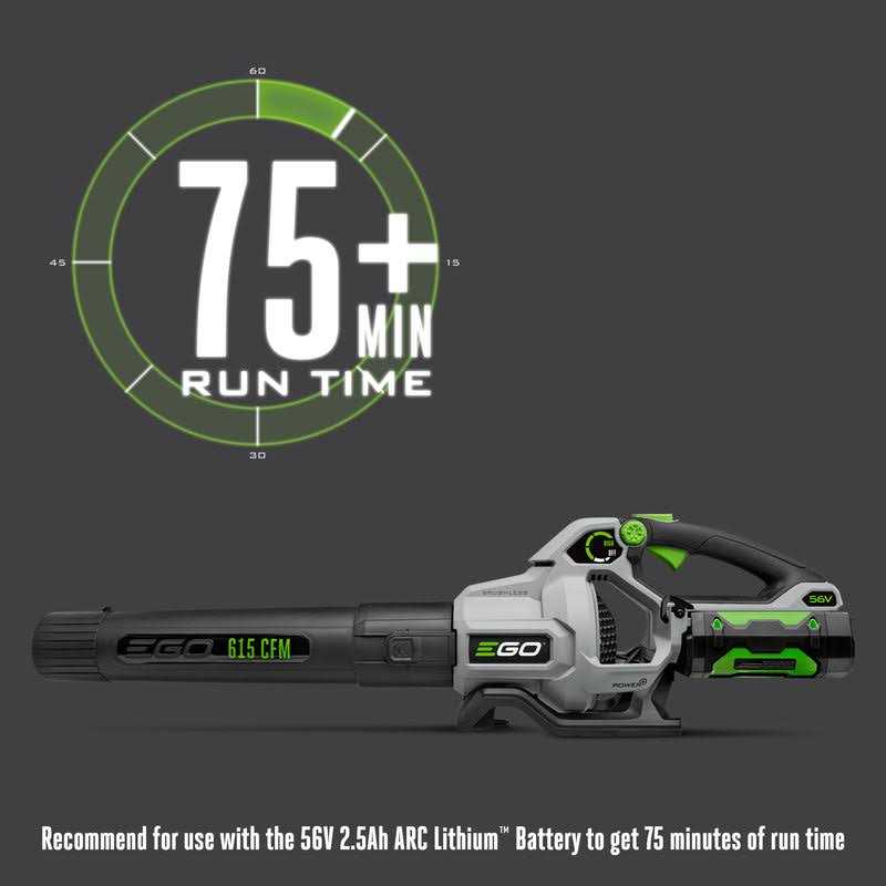 EGO Power+ LB6150 615 CFM Variable-Speed 56-Volt Lithium-ion Cordless Leaf Blower - Image 2