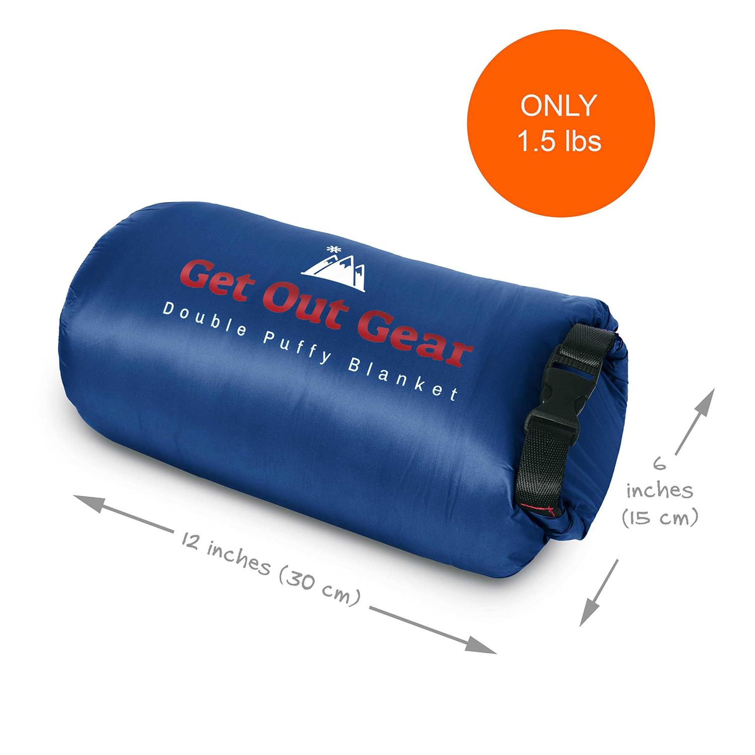 Get Out Gear Double Puffy Camping Blanket Extra Puffy, Packable, Lightweight and Warm - Image 2