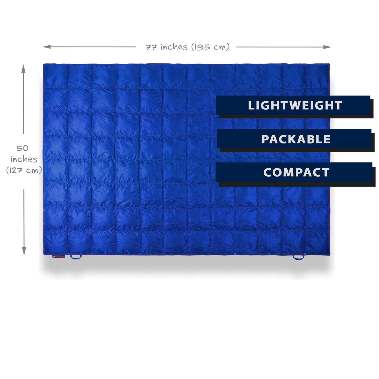 Get Out Gear Double Puffy Camping Blanket Extra Puffy, Packable, Lightweight and Warm - Image 3