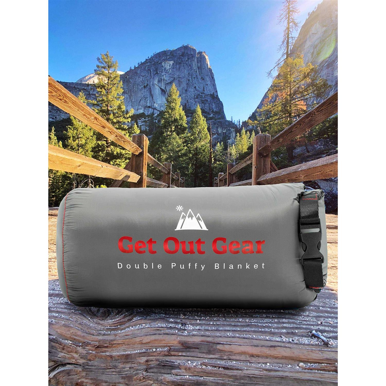 Get Out Gear Double Puffy Camping Blanket Extra Puffy, Packable, Lightweight and Warm - Image 5