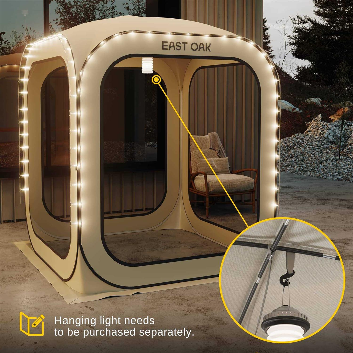 EAST OAK Screen House Tent Pop-Up Portable Screen Room Canopy Instant Screen Tent - Image 3