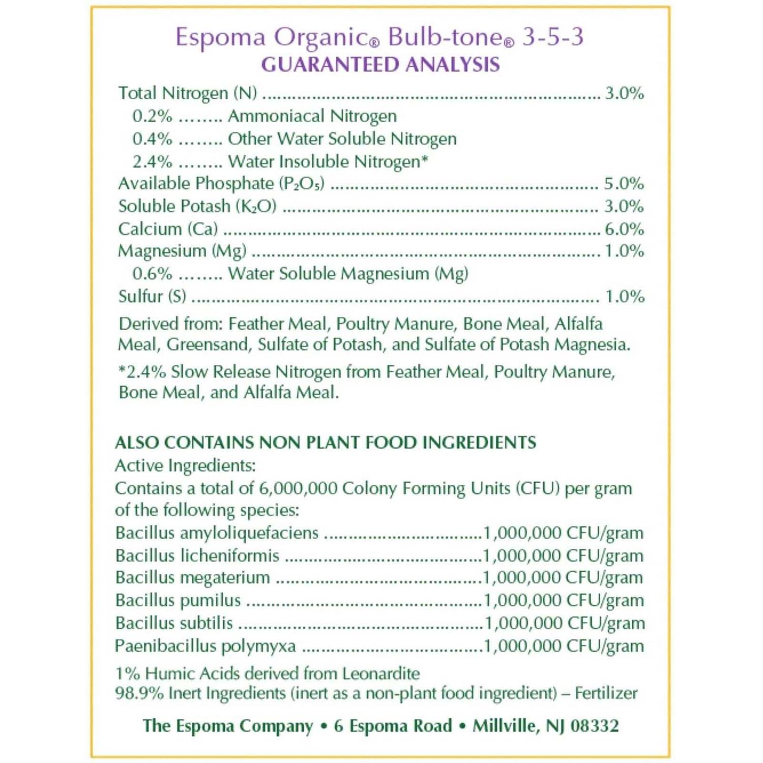Espoma Bulb-Tone Plant Food - Image 3