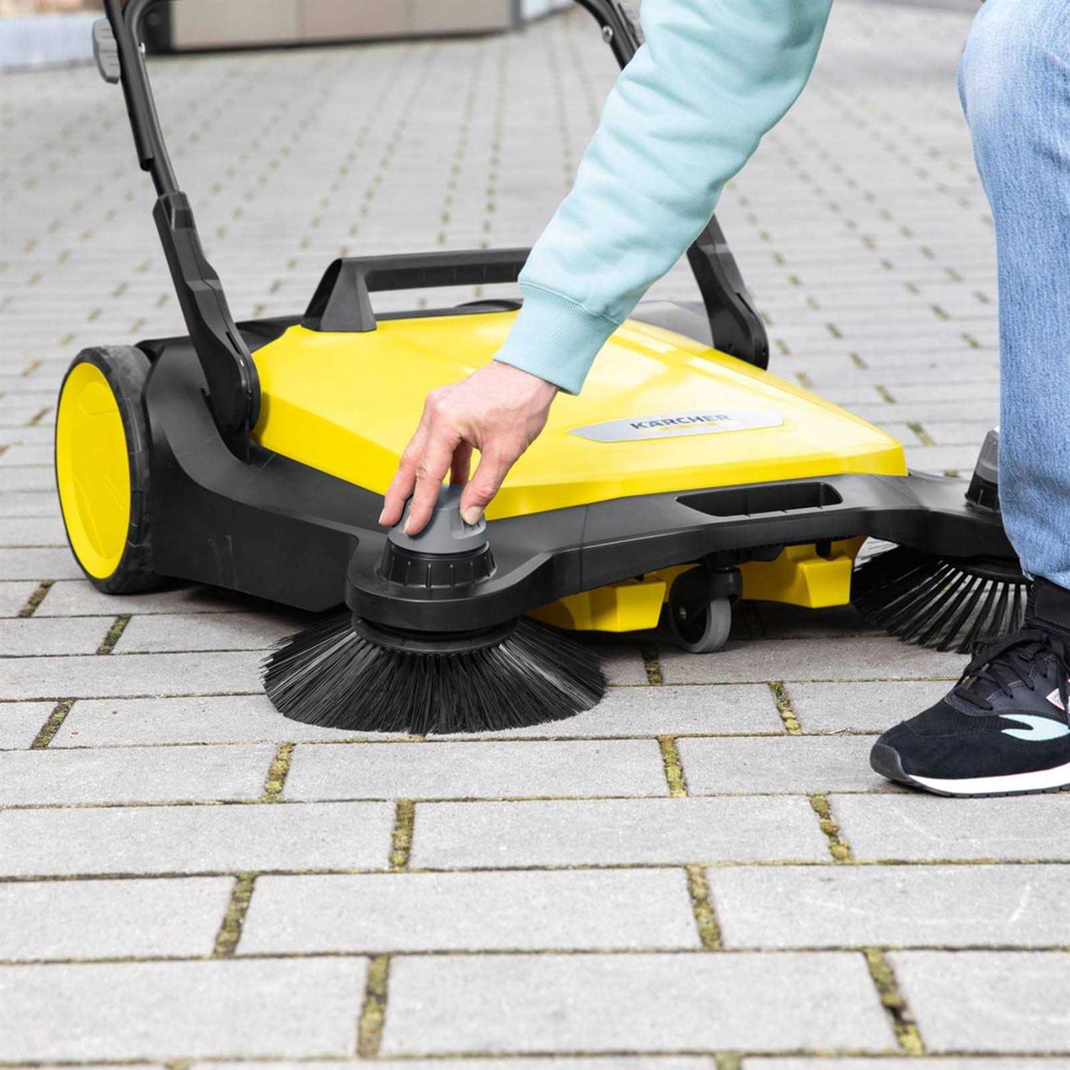 Karcher S 6 Twin Walk-Behind Outdoor Hand Push Sweeper - Image 2
