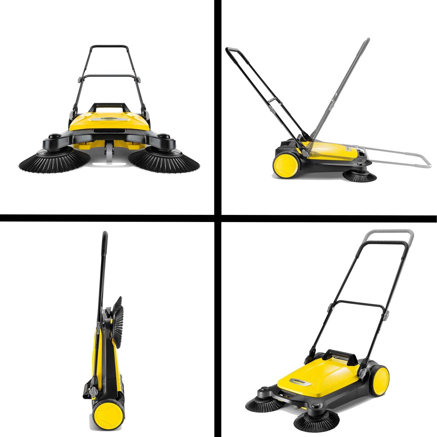 Karcher S 6 Twin Walk-Behind Outdoor Hand Push Sweeper - Image 3