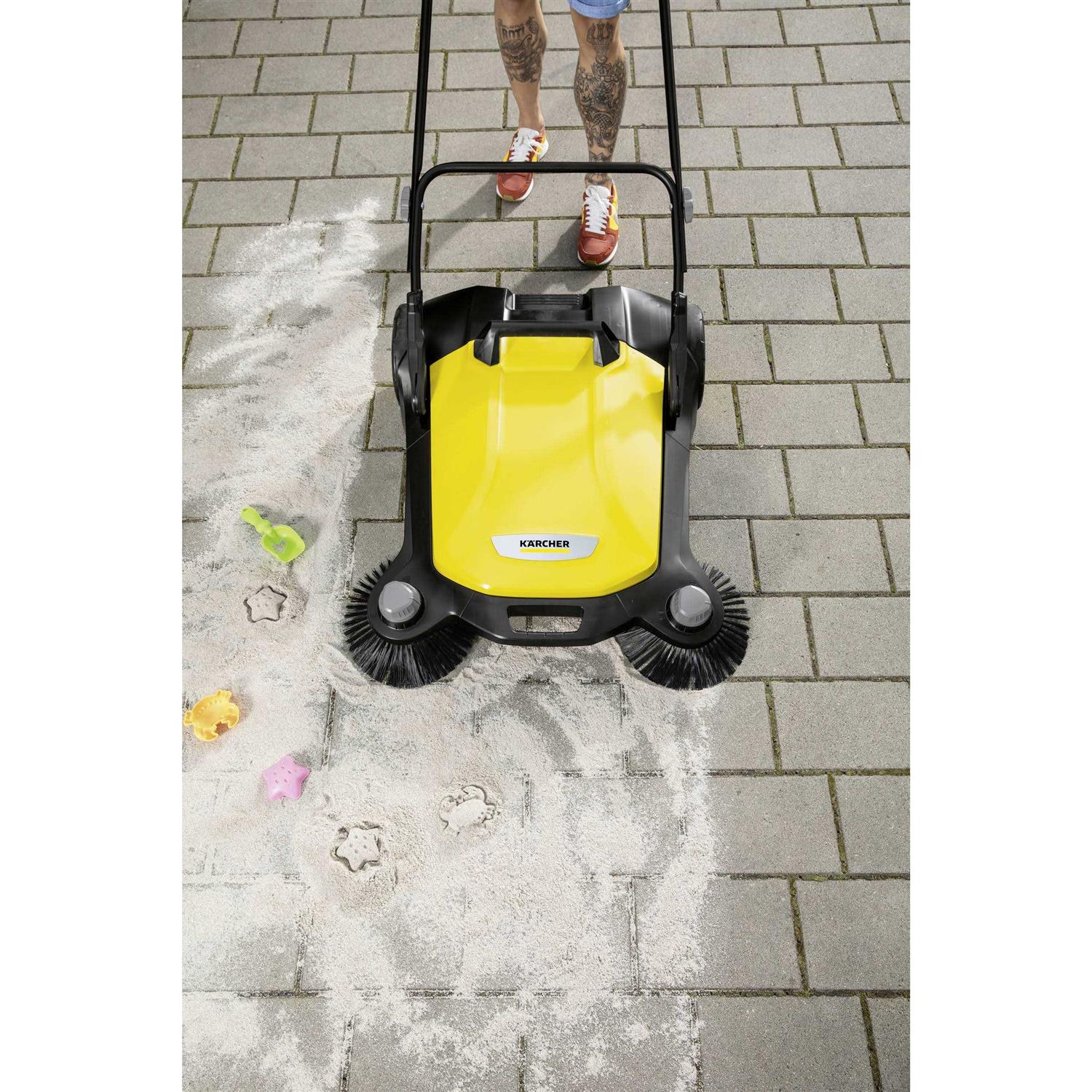Karcher S 6 Twin Walk-Behind Outdoor Hand Push Sweeper - Image 4