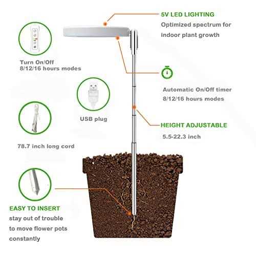 Plant Grow Light,yadoker LED Growing Light Full Spectrum for Indoor Plants - Image 3