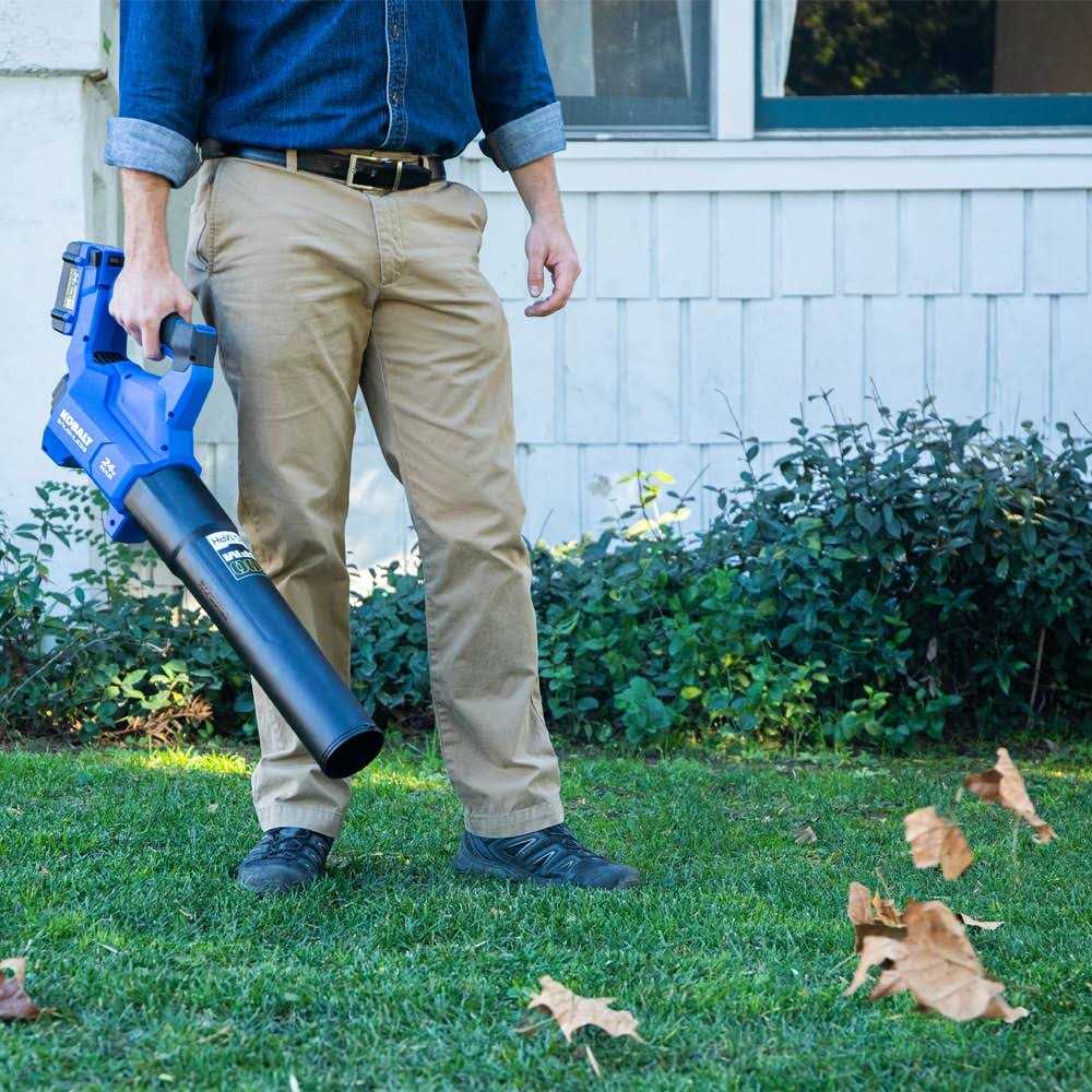 Kobalt KHB 4224A-03 24-volt Max 500-CFM 120-MPH Brushless Handheld Cordless Electric Leaf Blower 4 Ah - Image 2