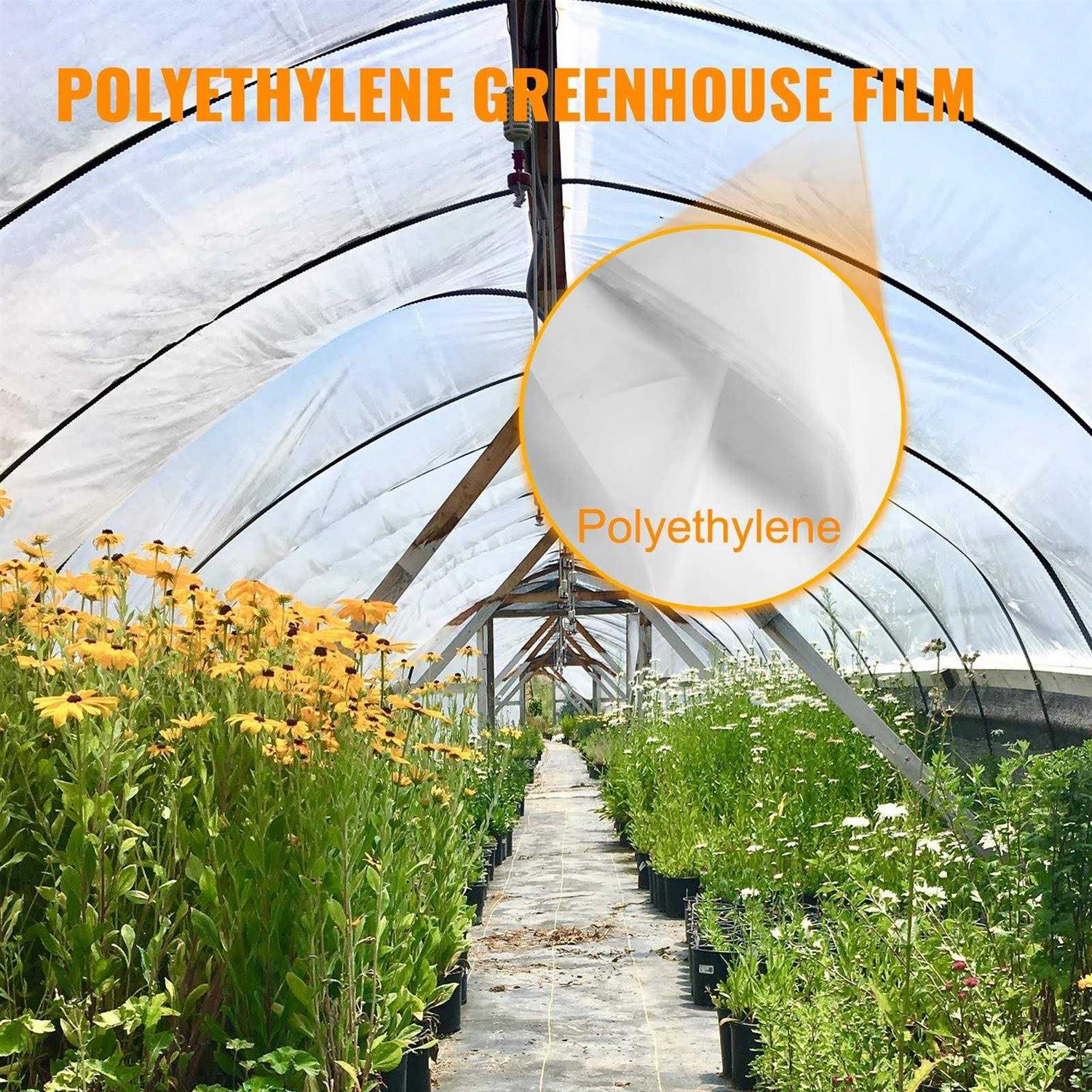 Happybuy Greenhouse Film Greenhouse Polyethylene Film 6 Mil Thickness - Image 3