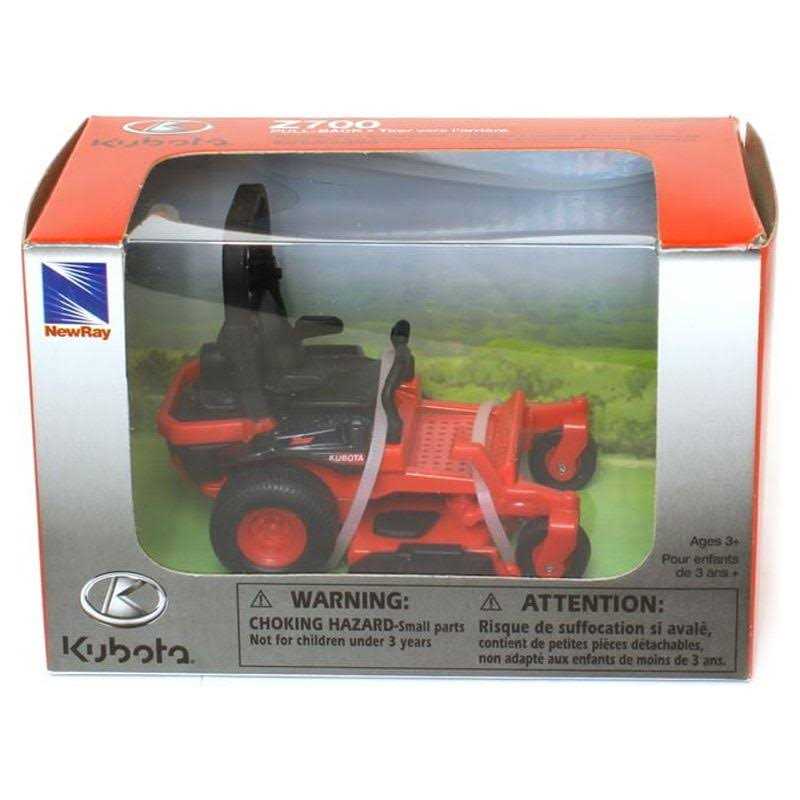 New Ray Kubota Pull Back Action Z700 Zero Turn Lawn Mower Ss-33287 - Image 2