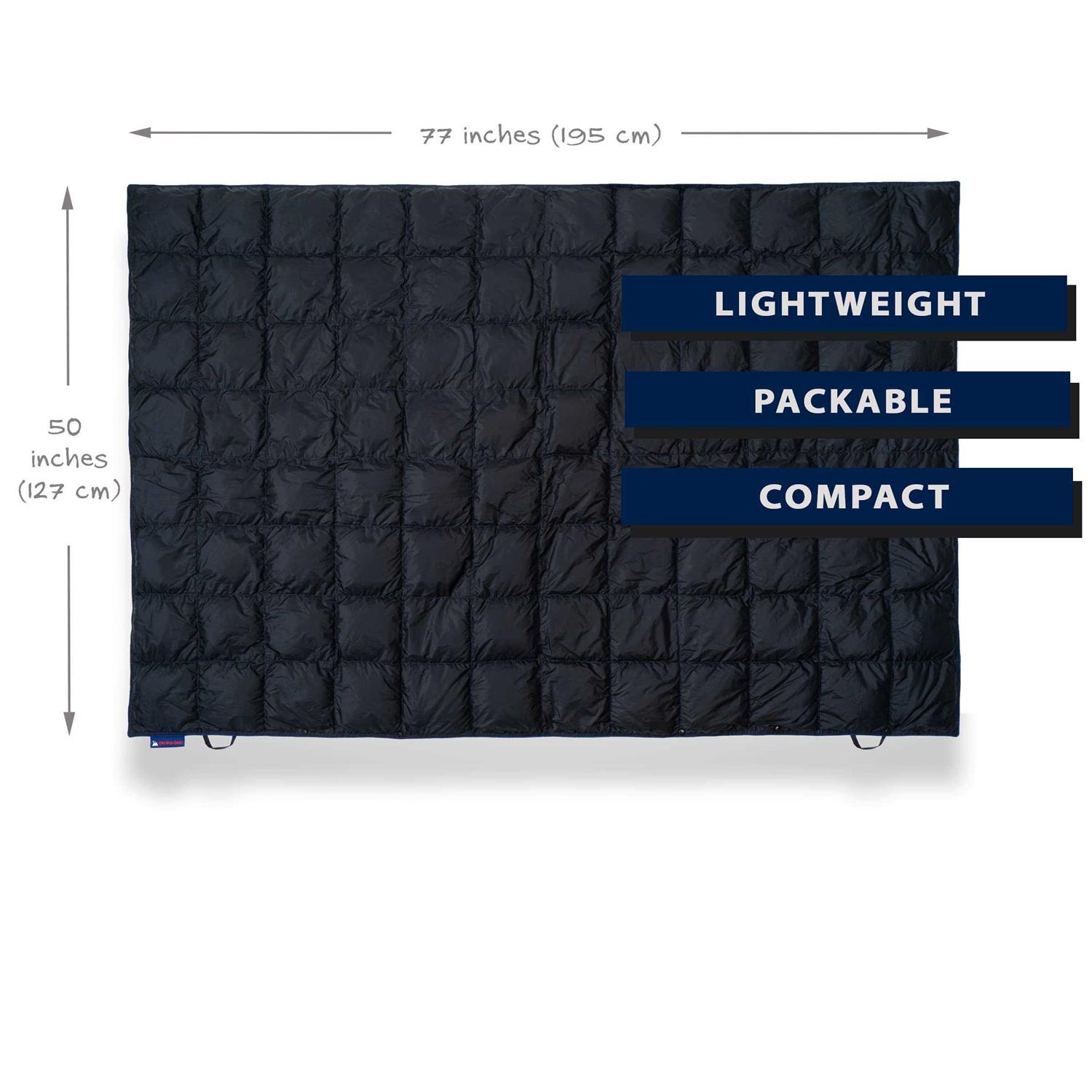 Get Out Gear Down Camping Blanket Puffy, Packable, Lightweight and Warm - Image 3