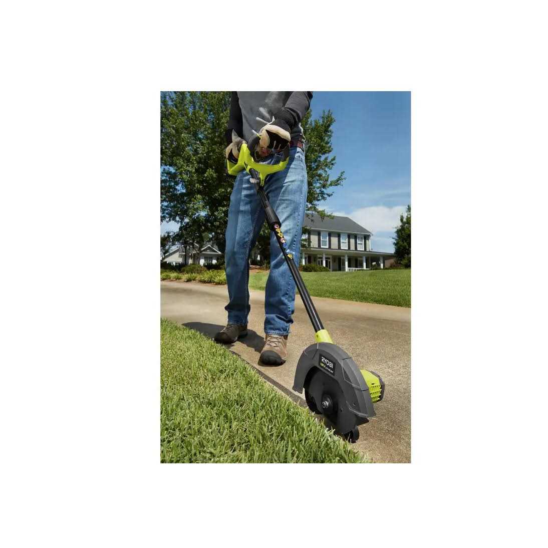 Like New RYOBI ONE+ 9 in. 18-Volt Lithium-Ion Cordless Edger Battery and Charger Included - Image 5
