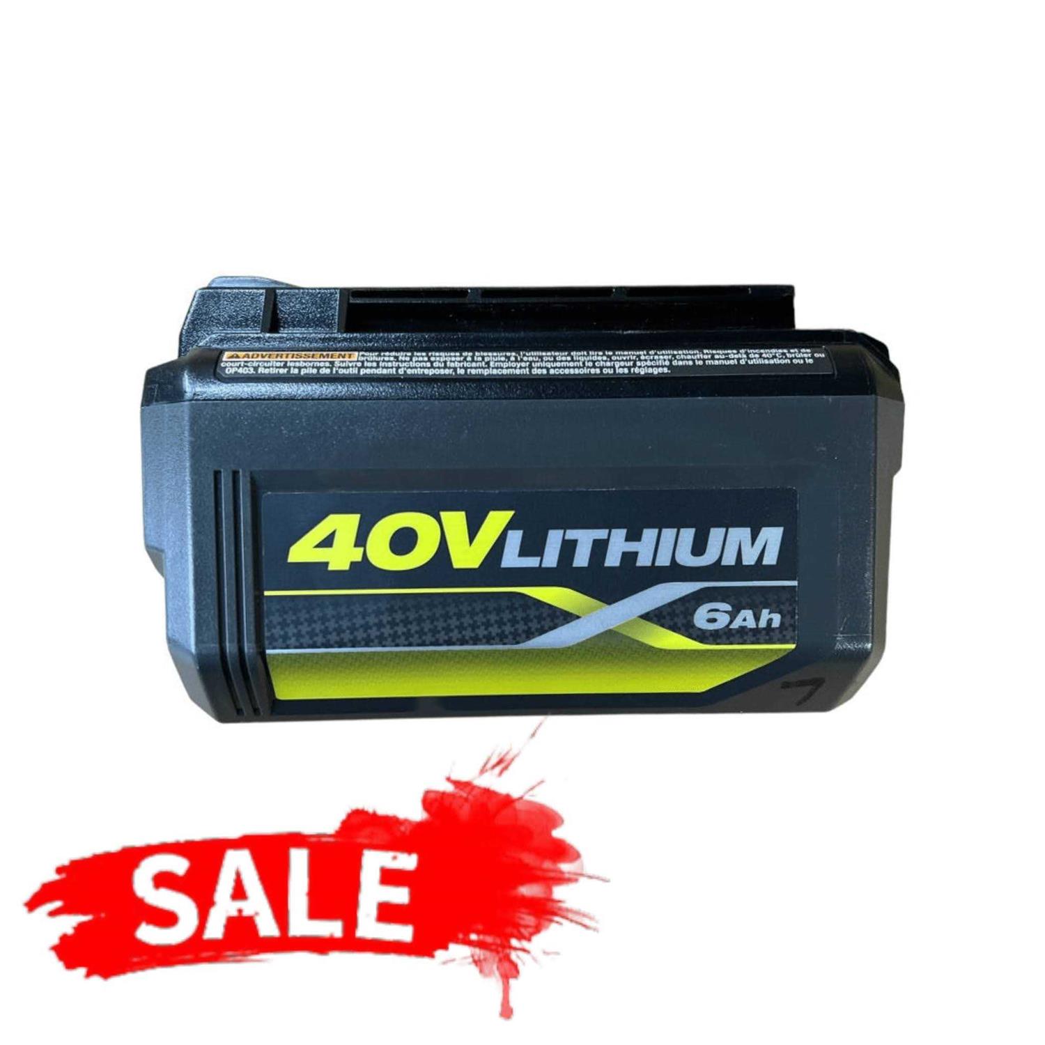 RYOBI 40-Volt 6.0 Ah High Capacity Lithium-Ion Battery - Image 5