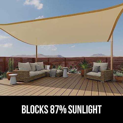 Gorilla Grip Heavy Duty Sun Shade UV Fade Tear Rust Resistant Canopy - Image 3