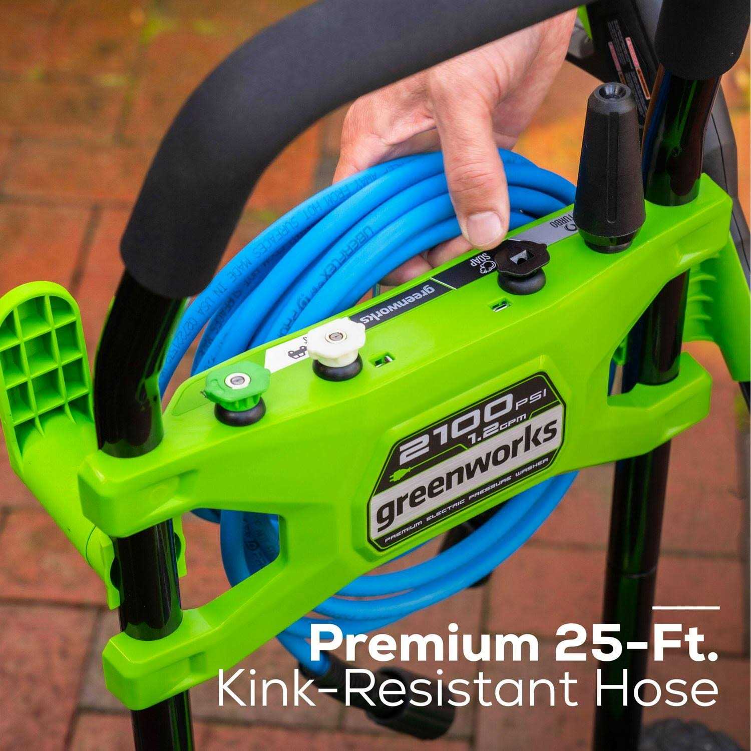 Greenworks 1.2-GPM Cold Water Electric Pressure Washer - Image 4