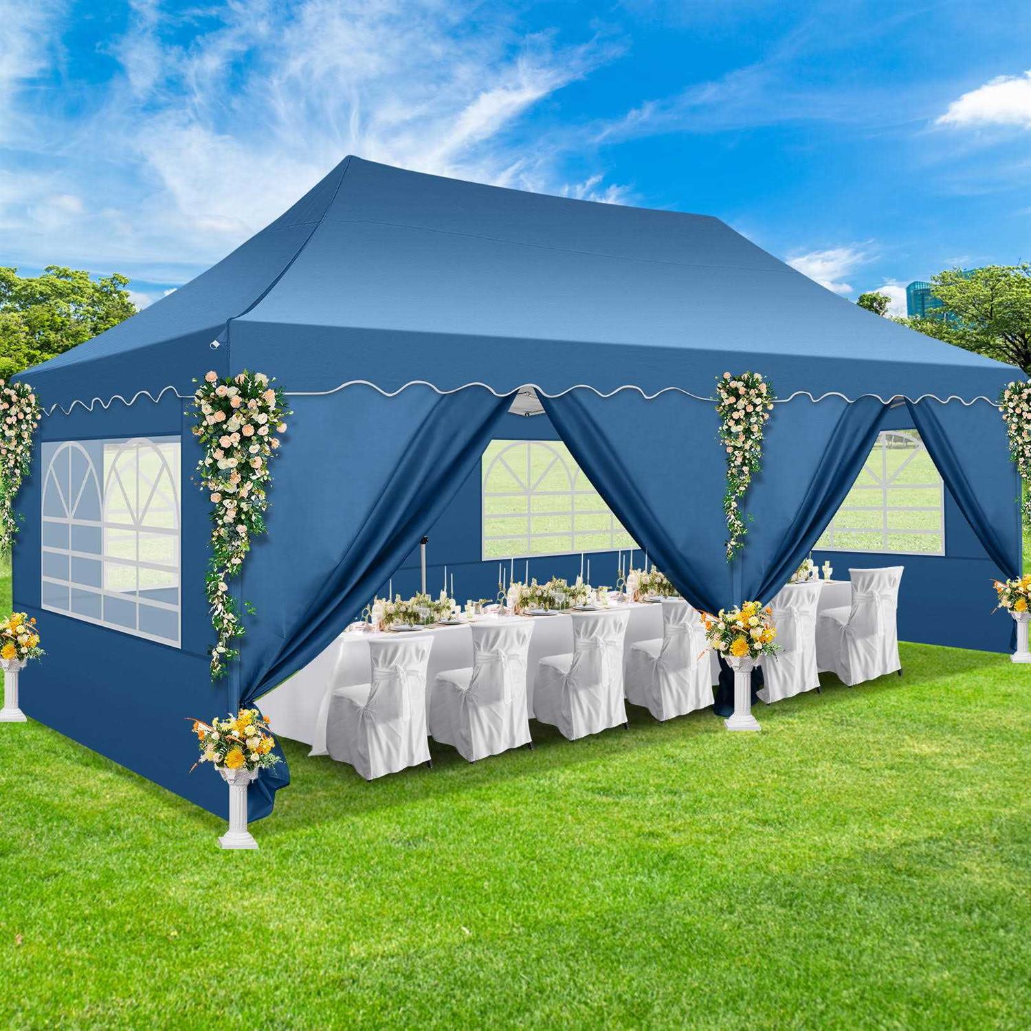 Sanopy Canopy Pop Up Canopy Party Tent Heavy Duty Waterproof Commercial Instant Canopy Removable Sidewalls Outdoor - Image 4