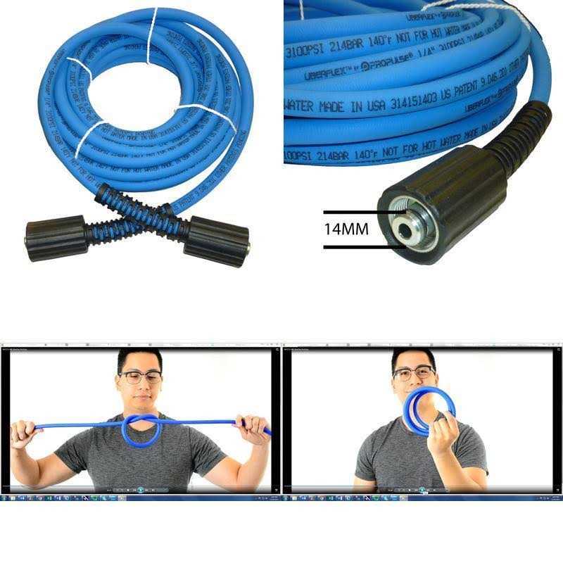 ProPulse UBERFLEX Kink Resistant Pressure Washer Hose 1/4 x 3,100 PSI with 22MM - Image 5