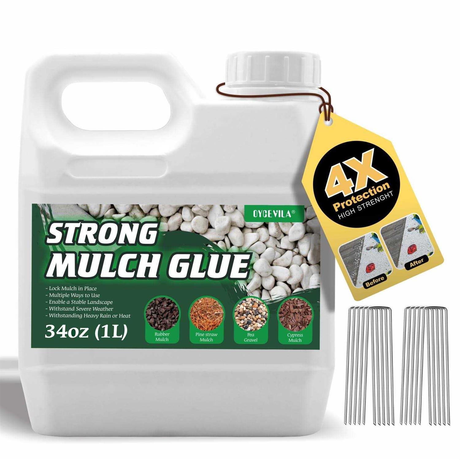 Oycevila Strong Concentrate Mulch Glue Gravel Binder Mulch Glue Non-Toxic Mulch Glue