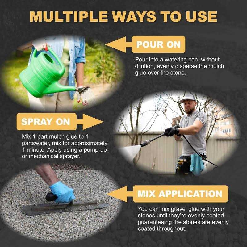 Oycevila Strong Concentrate Mulch Glue Gravel Binder Mulch Glue Non-Toxic Mulch Glue - Image 3